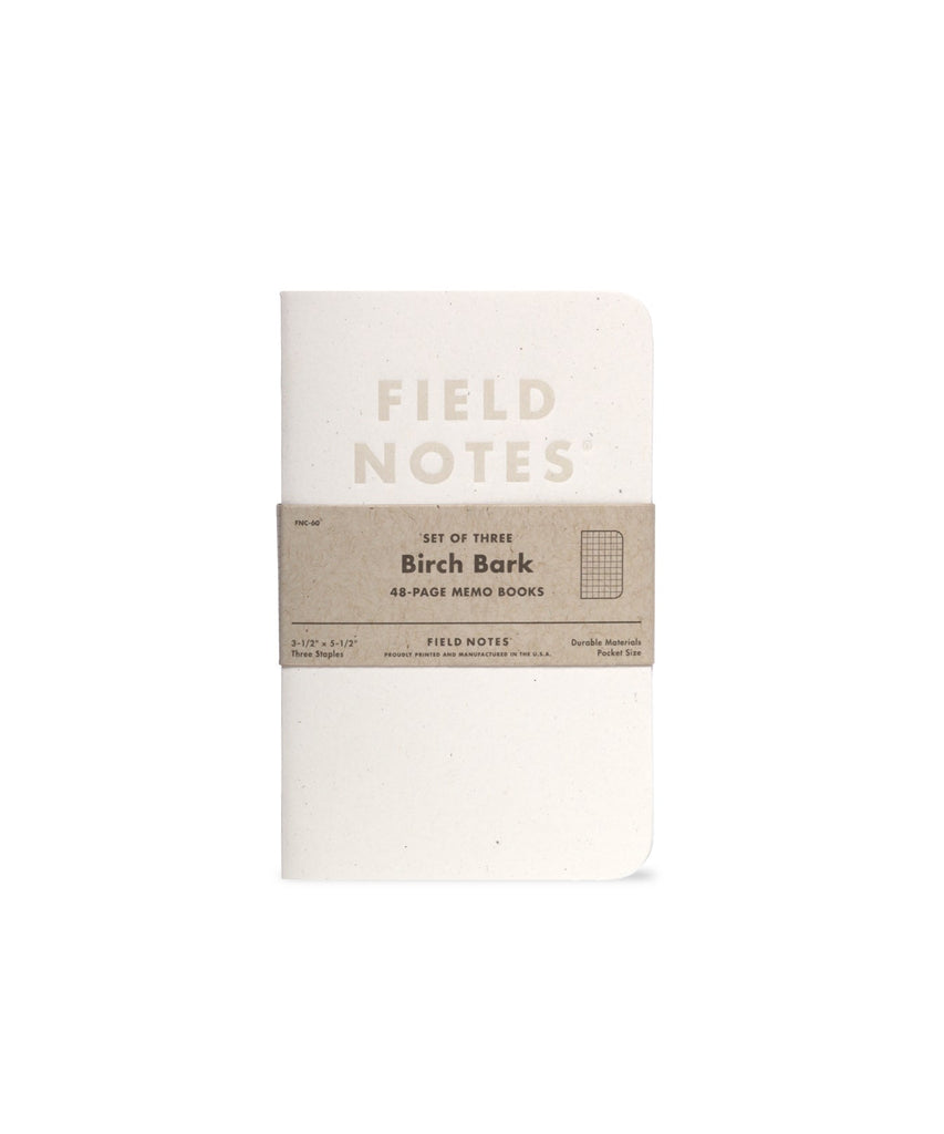 Birch Bark Graph Paper Field Notes - Set of Three - Space Camp