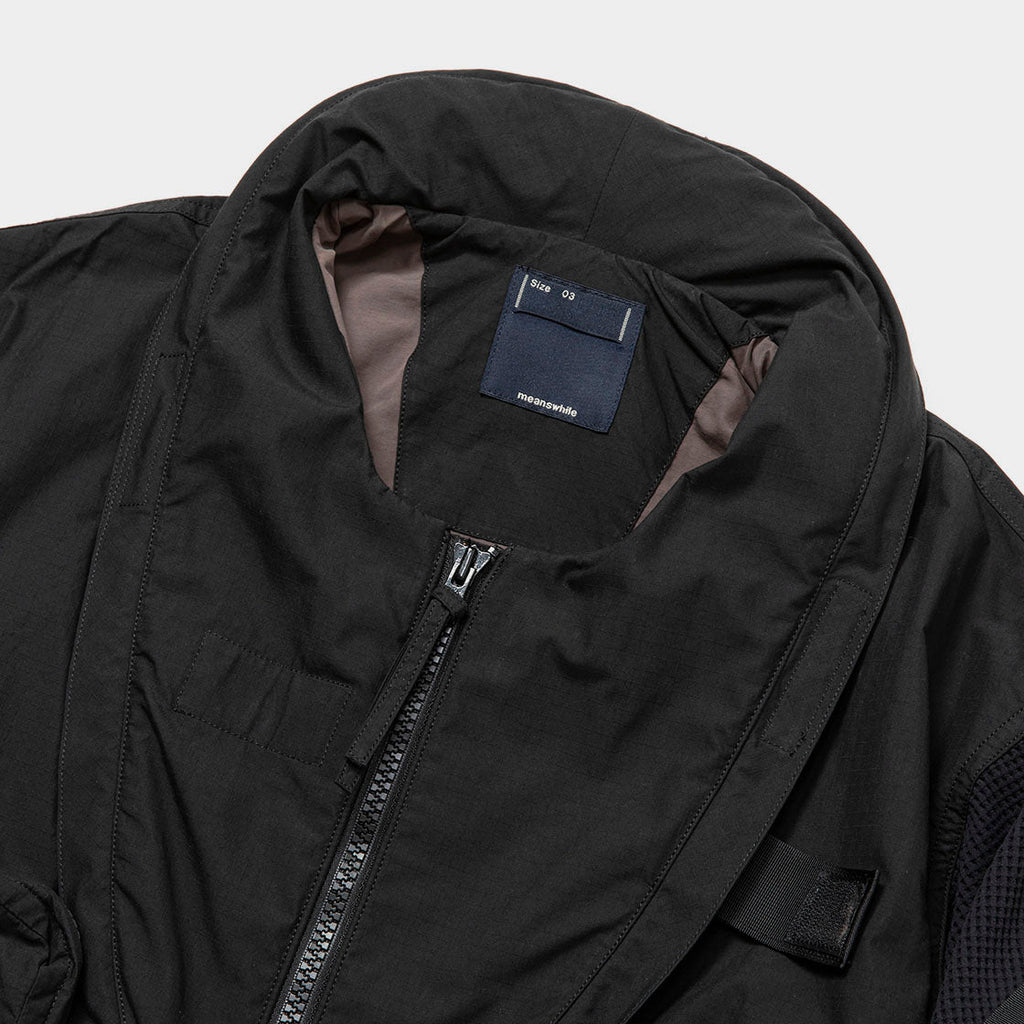 Beaufort Flight Jacket in Off Black - Space Camp