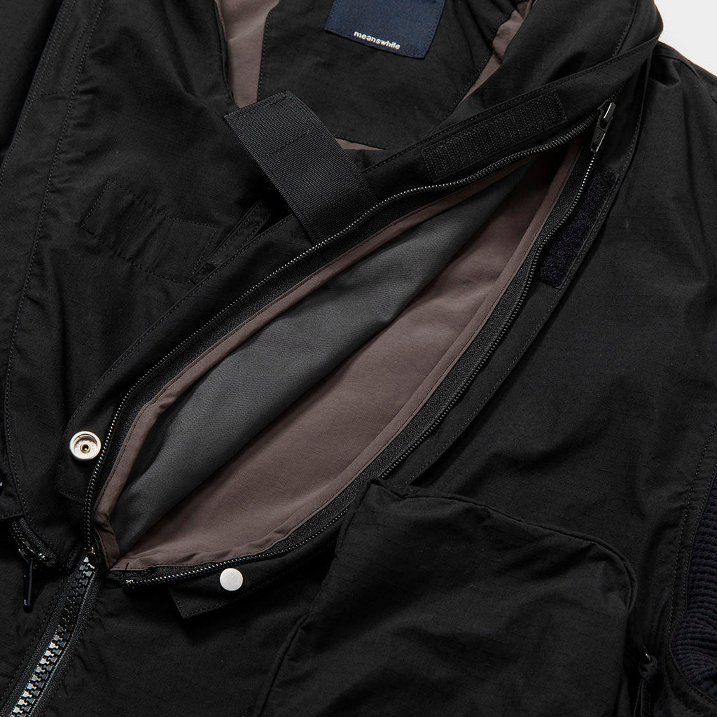 Beaufort Flight Jacket in Off Black - Space Camp